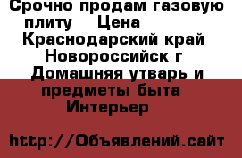 Срочно продам газовую плиту. › Цена ­ 15 000 - Краснодарский край, Новороссийск г. Домашняя утварь и предметы быта » Интерьер   